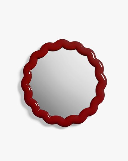 &Klevering Zigzag Mirror Burgundy