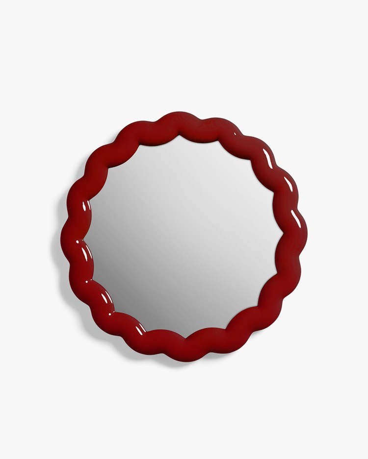 &Klevering Zigzag Mirror Burgundy