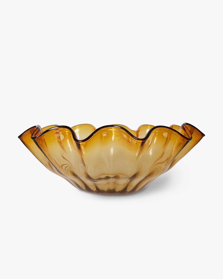 HK Living Mon For Hk Living: Ciotola Increspato Amber