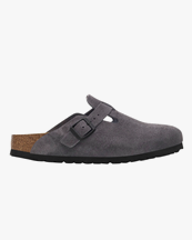 Birkenstock Boston Suede Leather Velvet Grey