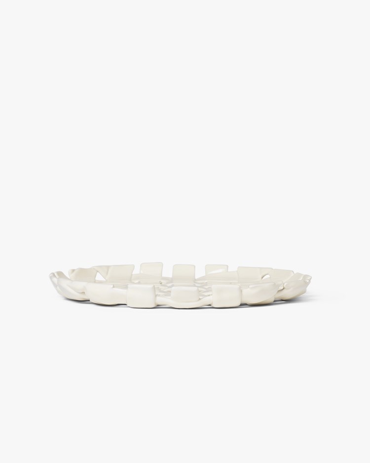 Ferm Living Plait Platter Off White