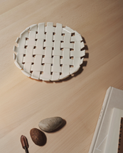 Ferm Living Plait Platter Off White