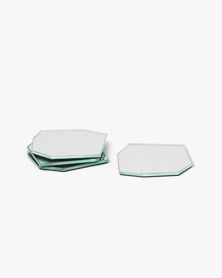 Ferm Living Shard Coasters Set Of 4 Mirror