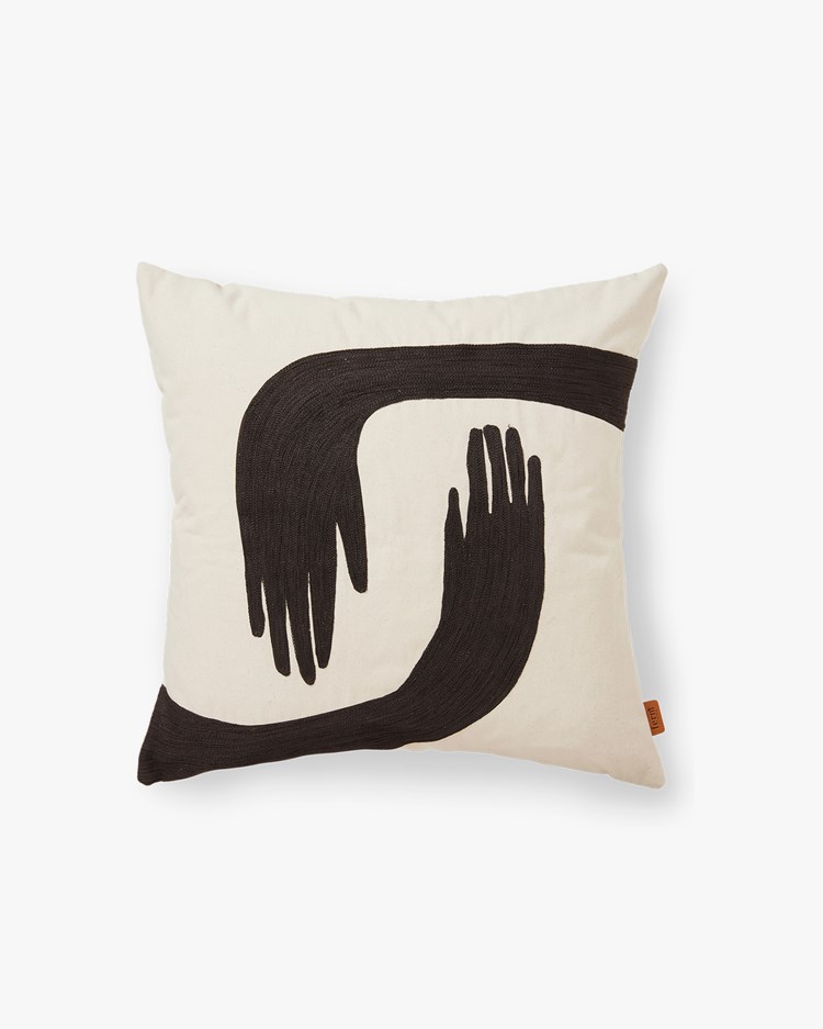 Ferm Living Pose Cushion Cover Coffee/Undyed
