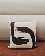 Ferm Living Pose Cushion Cover Coffee/Undyed