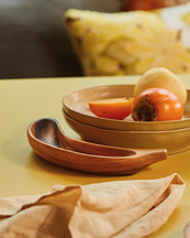 HK Living Acacia Banana Bowl Wood