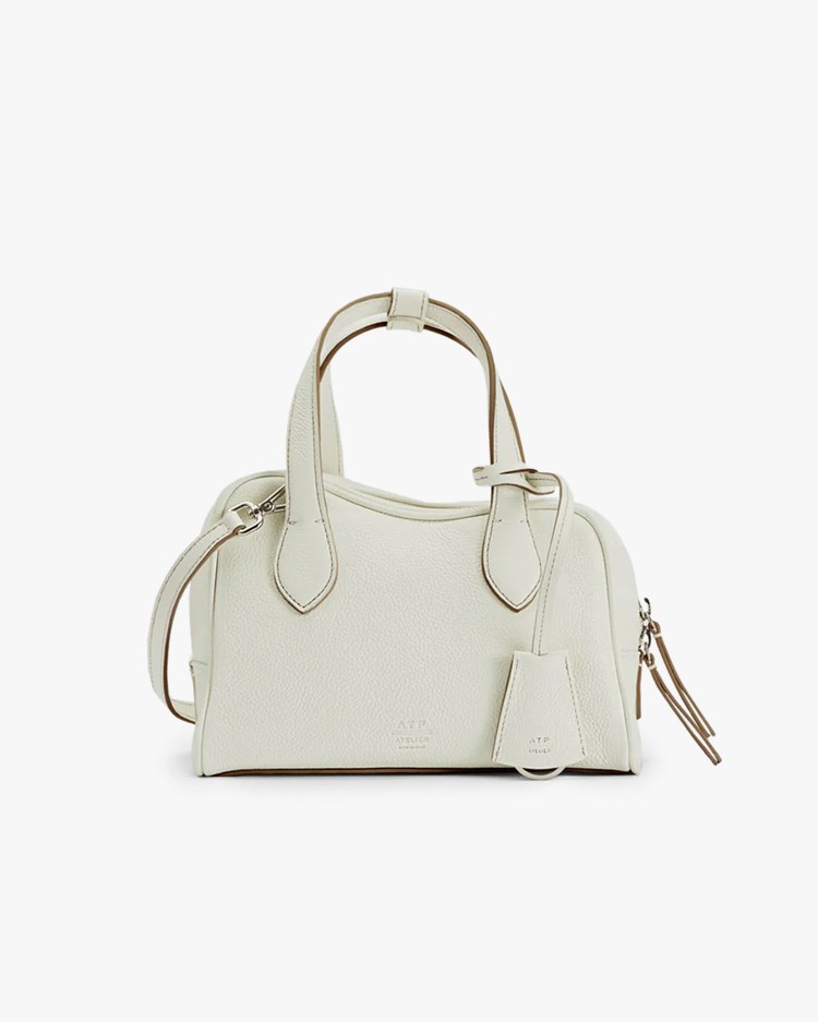 ATP Atelier Ormelle Small Bowling Bag Bianco