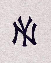Sporty & Rich Yankees Serif Sweatpants Heather Gray