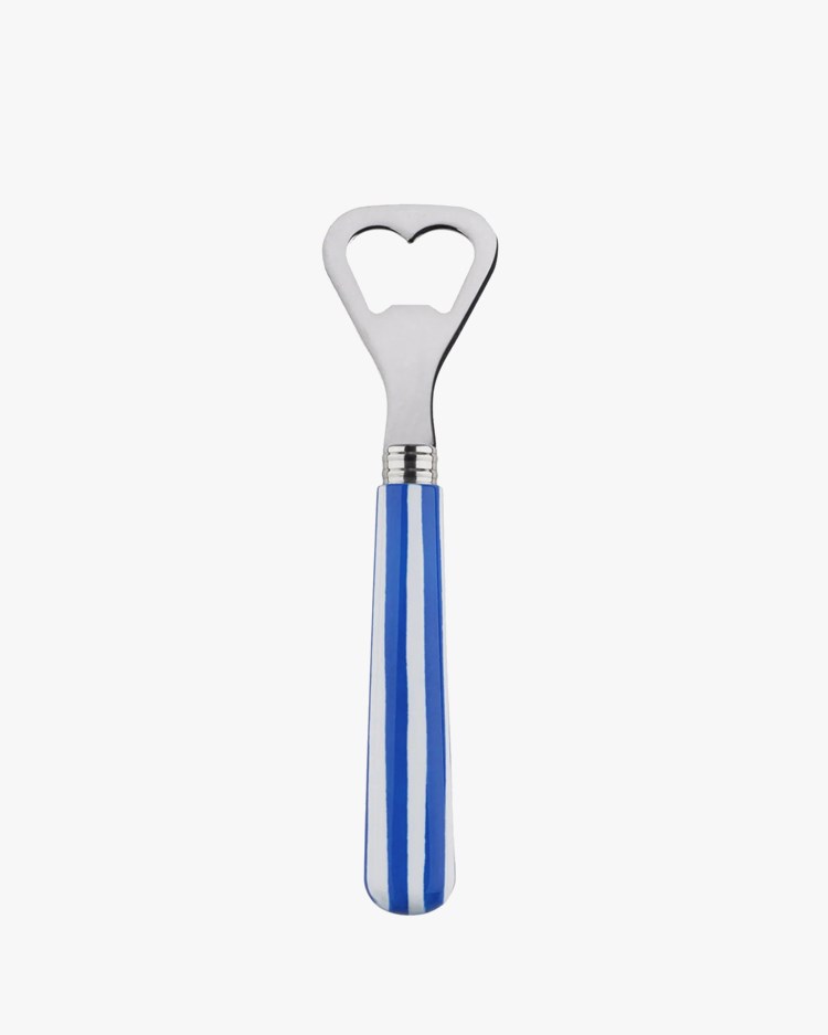 Sabre Paris White Stripe Bottle Opener Lapis Blue