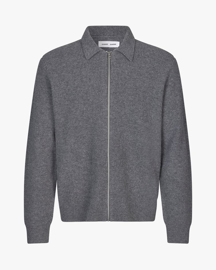 Samsøe Samsøe Saisaks Zip Cardigan Charcoal