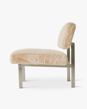 HK Living Furry Fauteuil Champagne