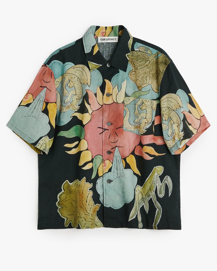 Our Legacy Box Shirt Shortsleeve Solar Power Print