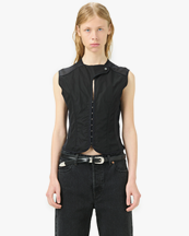 Our Legacy Corset Vest Black All Day Poplin