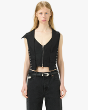 Our Legacy Corset Vest Black All Day Poplin