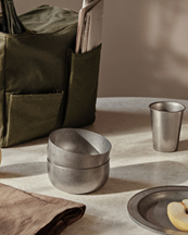 Ferm Living Tumbled Bowl Stainless steel
