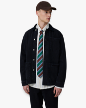 Forét Rowan Overshirt Washed Black Denim