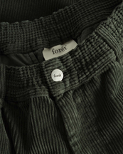 Forét Clay Pants Dark Moss Corduroy