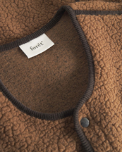 Forét Tulip Sherpa Fleece Vest Brown
