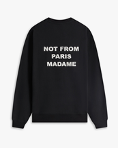 Drôle De Monsieur Slogan Sweatshirt Black