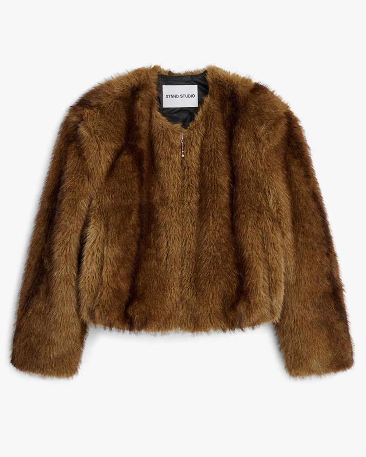 Stand Studio Karly Jacket Natural Brown