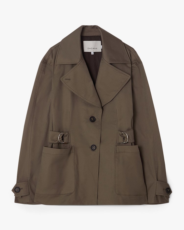 House of Dagmar Utility Jacket Khaki Green