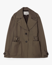 House of Dagmar Utility Jacket Khaki Green