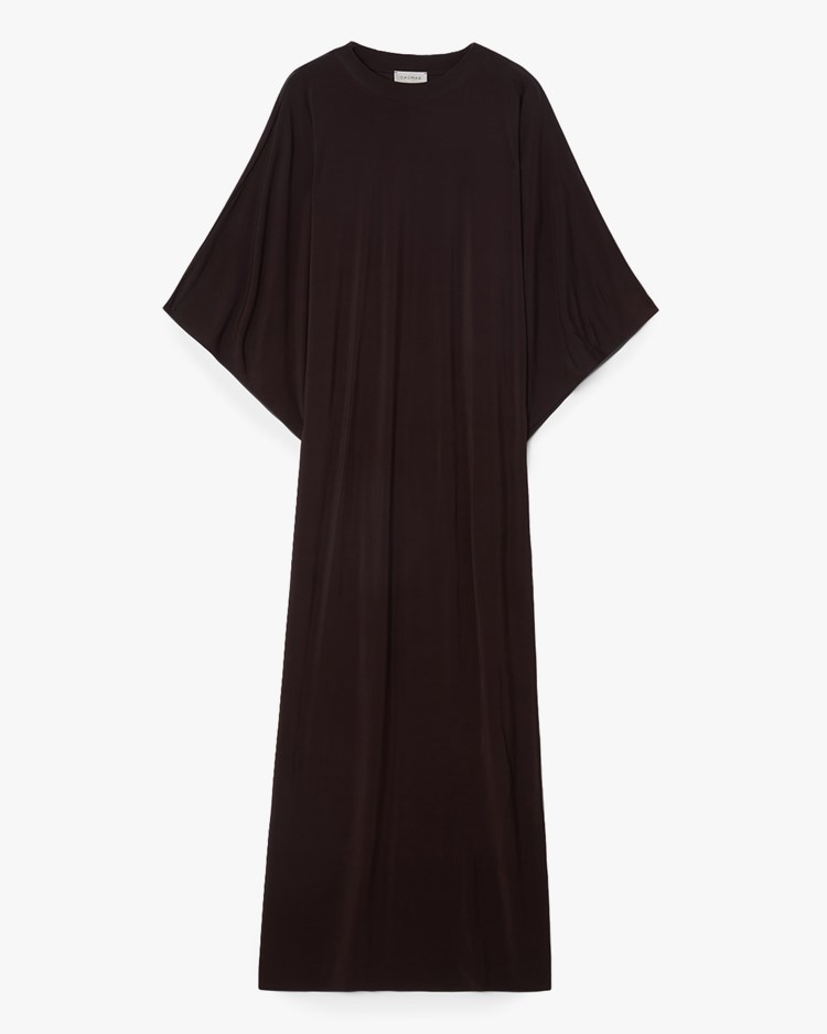 House of Dagmar Jersey Kimono Dress Chocolate Brown