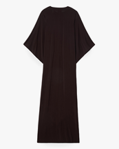 House of Dagmar Jersey Kimono Dress Chocolate Brown