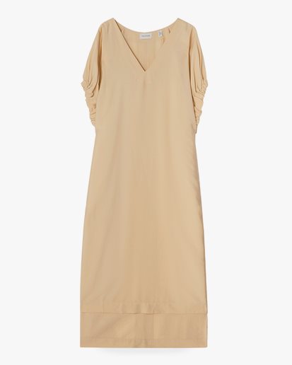 House of Dagmar Rouched Dress Desert Sand
