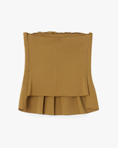 House of Dagmar Sculpted Tube Top Dull Gold