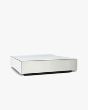 HK Living Mirror Block Coffee Table Clear