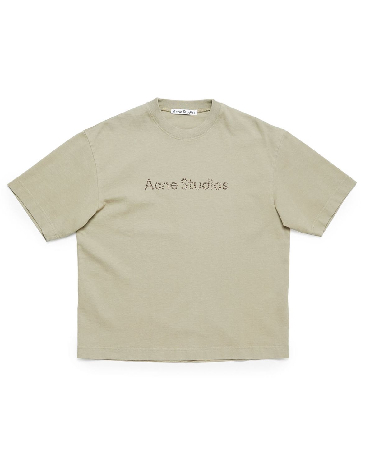 Studded Logo T-Shirt Sand Beige