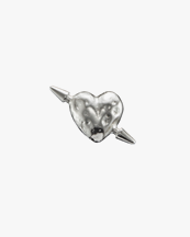 Maria Nilsdotter Tuvstarr's Heart Ear Stud Silver