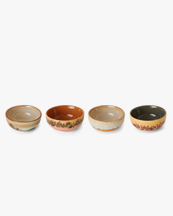 HK Living 70S Ceramics Xs Bowls Set Of 4 Marine
