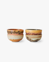 HK Living 70S Ceramics Xs Bowls Set Of 4 Marine