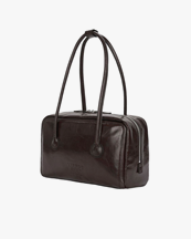 MARGESHERWOOD Soft Boston Bag Mocha Crinkle