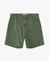 Jeanerica Gm011 Genua Worker Chino Shorts Chevron Green