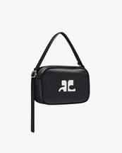 Courrèges Reedition Leather Camera Bag Black