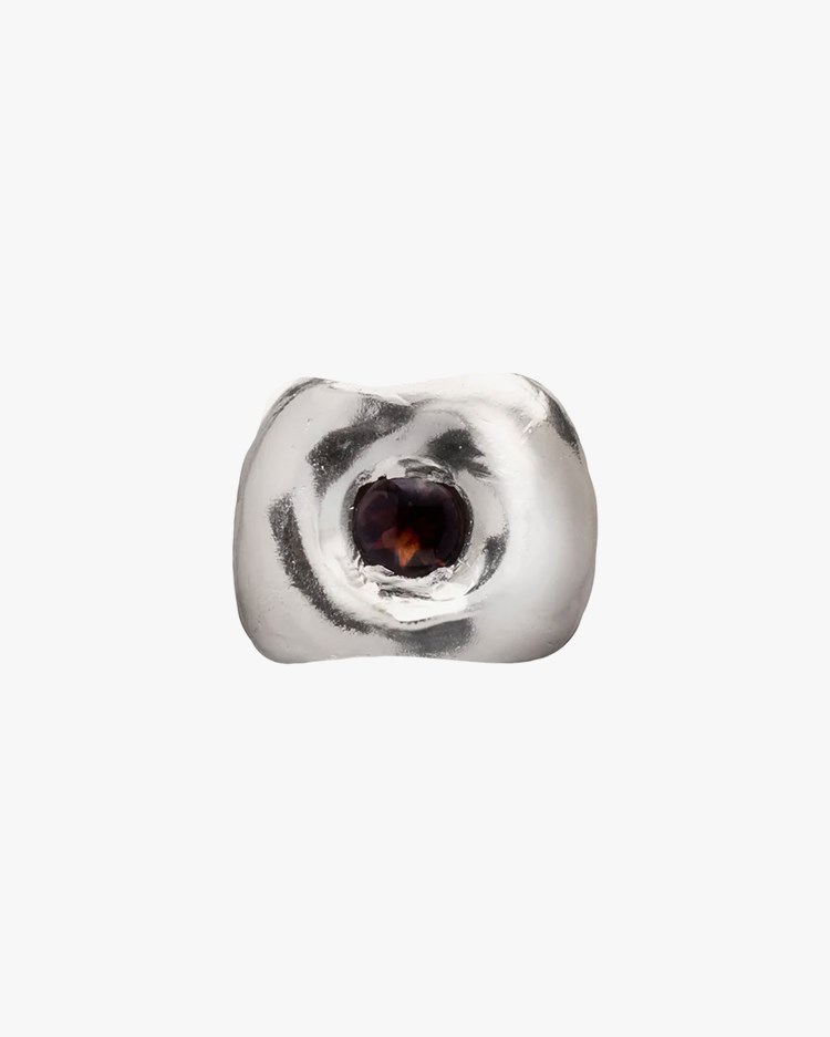 Simuero Moma Ring Brown Silver