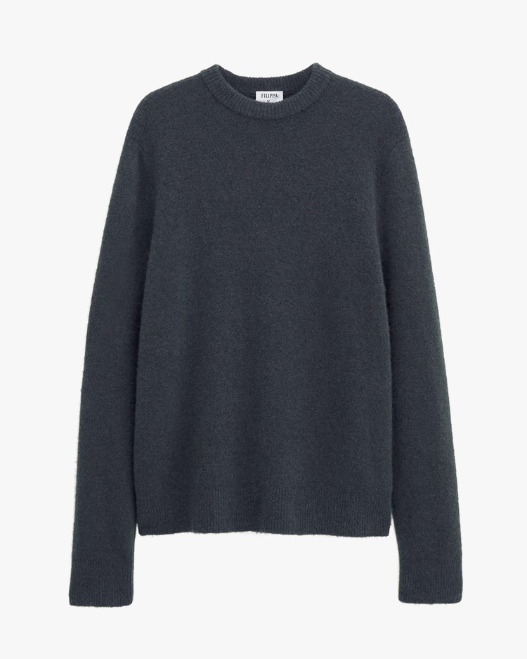 Filippa K Yak Sweater Green Grey
