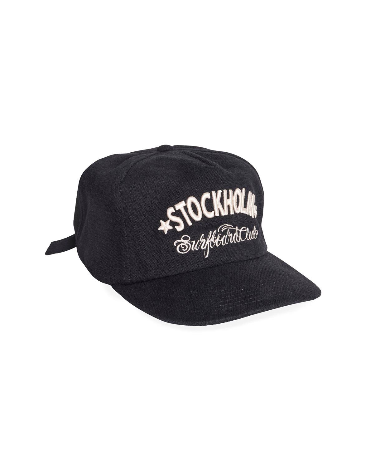 STOCKHOLM SURFBOARD CLUB | PAC / BLACK キャンバスロゴキャップ