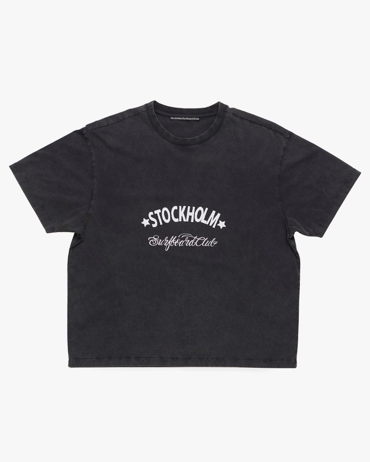 Stockholm Surfboard Club Box Tee Sign Black