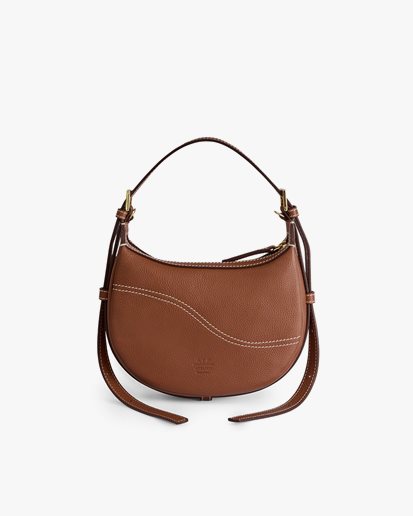 ATP Atelier Silea Mini Hobo Bag Brandy/Contrast Stitch