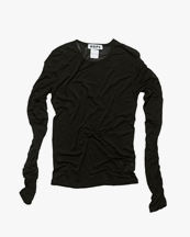 HOPE Nothing Long Sleeve Tee Black Thin Jersey