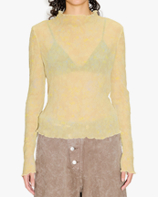 HOPE Simple Longsleeve Yellow Wallpaper Print