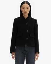 House of Dagmar Short Curved Jacket Black
