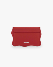 Jil Sander Wave Card Holder Cedar Red