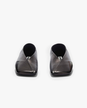 Jil Sander Leather Ballerinas Black