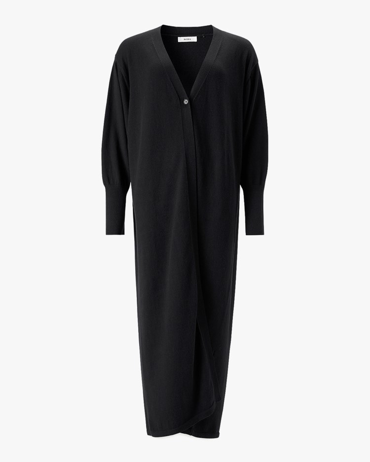 Àvora Cashmere Blend Long Cardigan Black