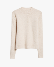 Paloma Wool Crush Henley Sweater Ecru